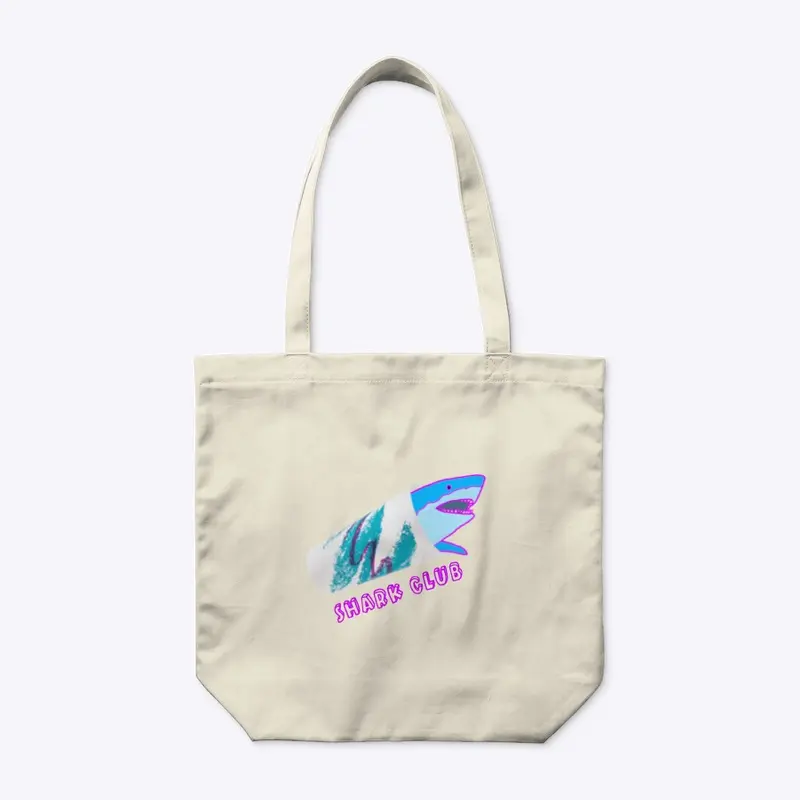 Shark Club Organic Tote Bag